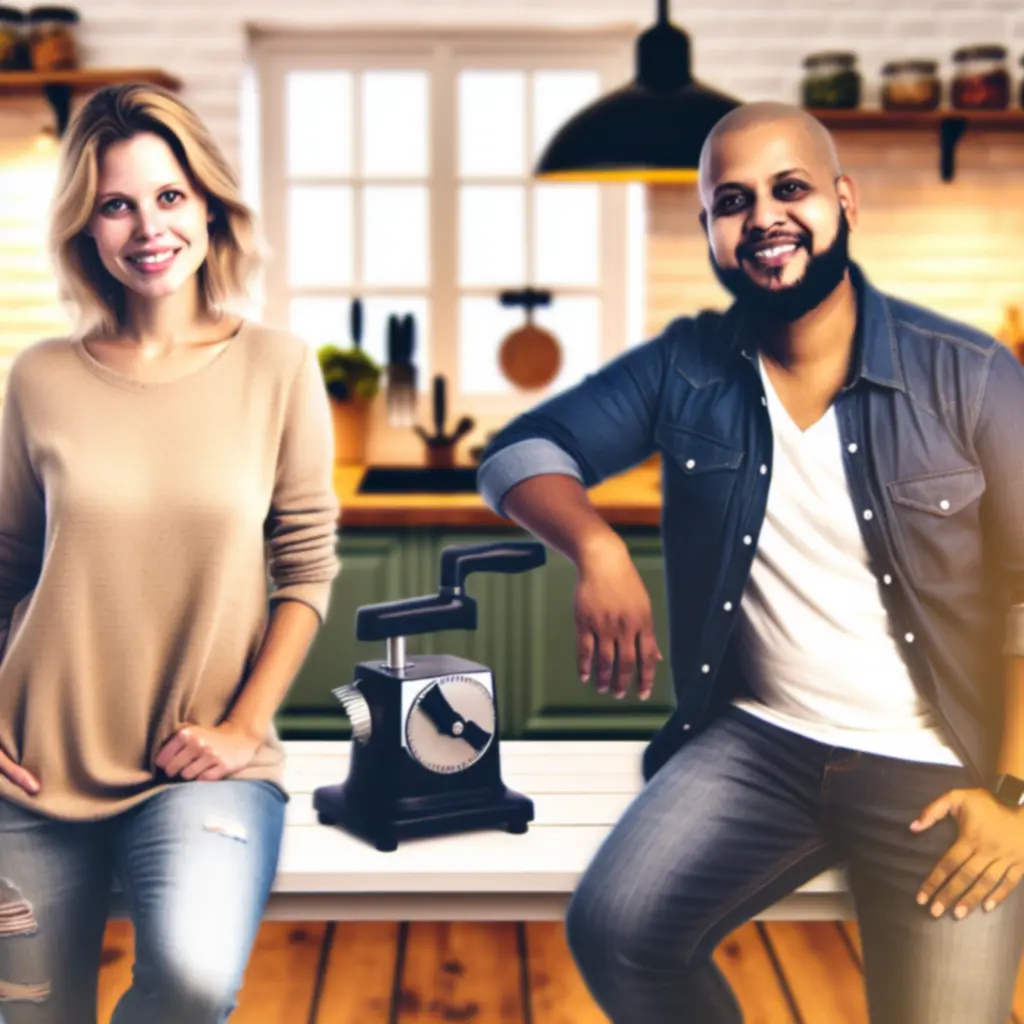 Założyciele i projektanci Sanebopas Kitchen w przytulnej kuchni