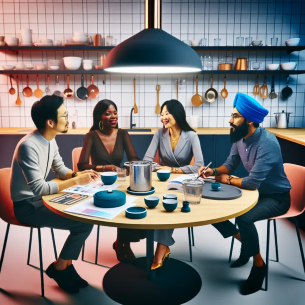 Zespół Sanebopas Kitchen testujący gadżety w kuchni